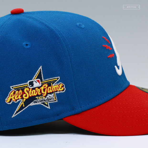 ATLANTA BRAVES 2025 MLB ALL-STAR GAME BOLTS AND TOMAHAWKS NEW ERA FITTED CAP