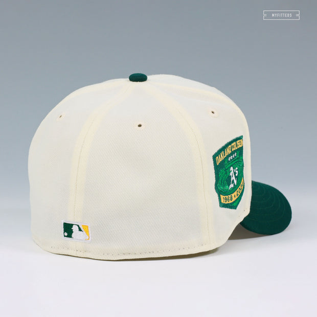 OAKLAND ATHLETICS 1968-2024 OAKLAND COLISEUM OFF WHITE NEW ERA FITTED CAP