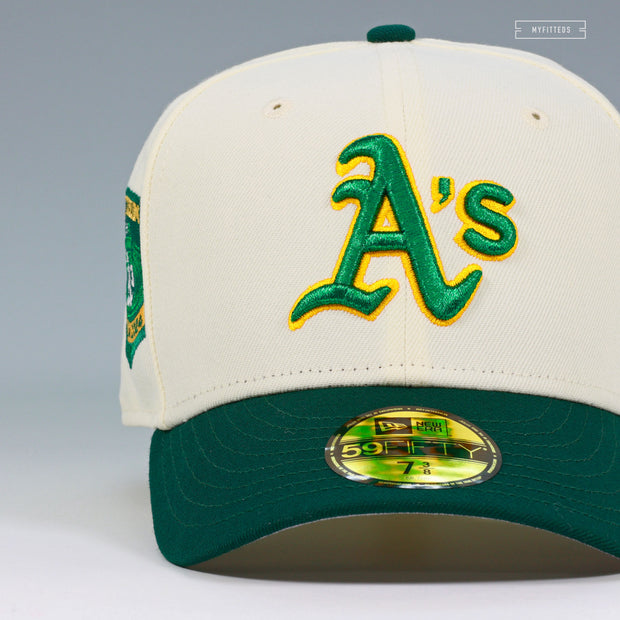 OAKLAND ATHLETICS 1968-2024 OAKLAND COLISEUM OFF WHITE NEW ERA FITTED CAP