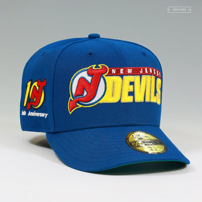 NEW JERSEY DEVILS 10TH ANNIVERSARY REVERSE RETRO INSPIRED NEW ERA FITTED CAP