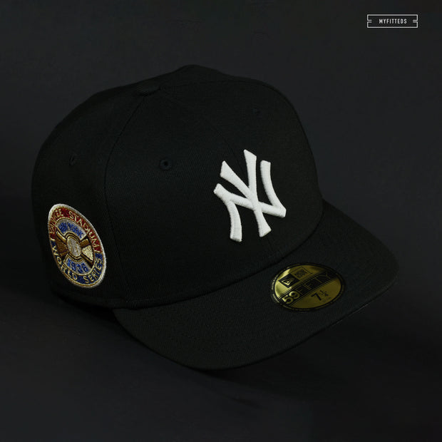 NEW YORK YANKEES 1936 WORLD SERIES JET BLACK MODERN FLAIR NEW ERA FITTED CAP