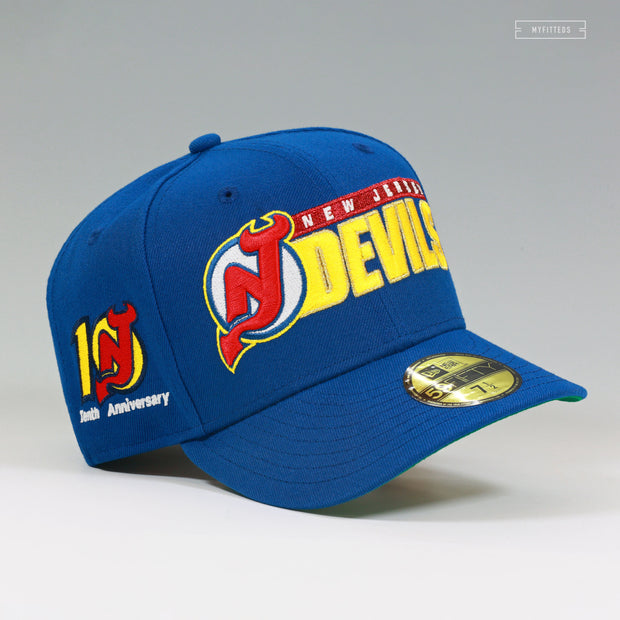 NEW JERSEY DEVILS 10TH ANNIVERSARY REVERSE RETRO INSPIRED NEW ERA FITTED CAP