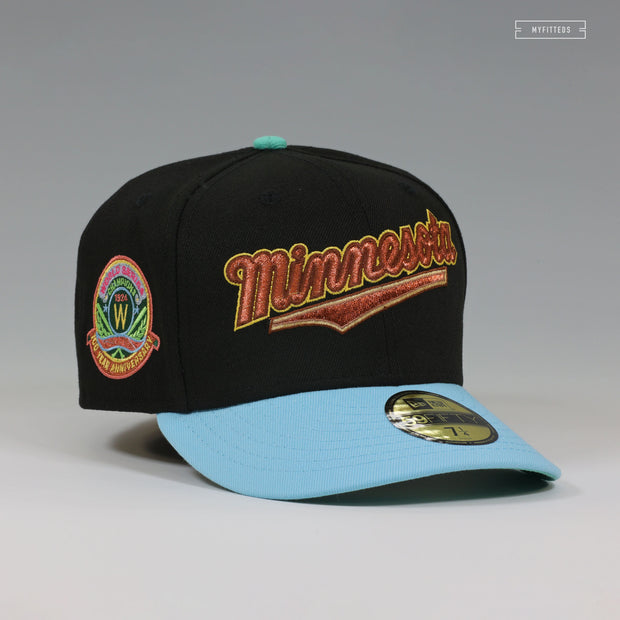 MINNESOTA TWINS 1924 WORLD SERIES CHAMPIONS ANIMAL CROSSING NIGHT NEW ERA FITTED HAT