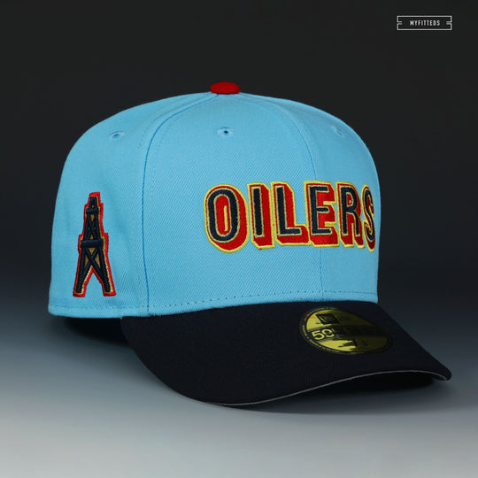 HOUSTON OILERS LUV YA BLUE ALTERNATE NEW ERA FITTED CAP MYFITTEDS