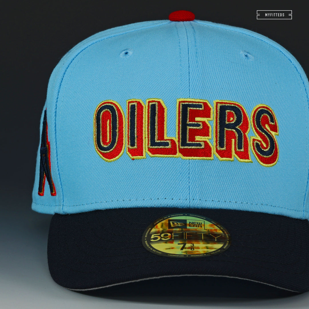 HOUSTON OILERS LUV YA BLUE ALTERNATE NEW ERA FITTED CAP MYFITTEDS