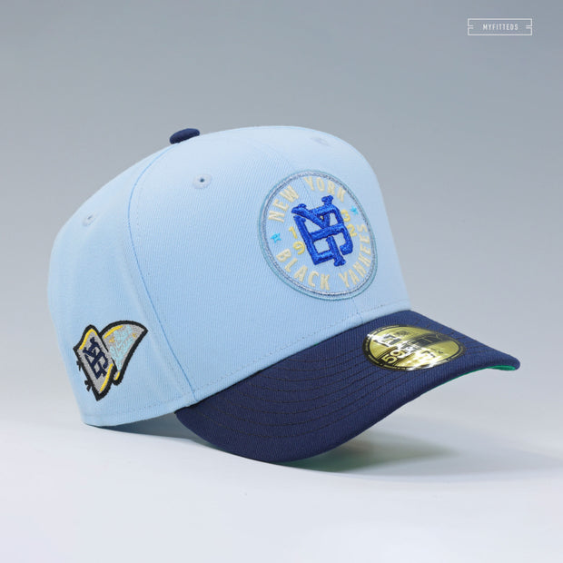 SOMERSET PATRIOTS X NEW YORK BLACK YANKEES WEATHERED LOOK NEW ERA FITTED CAP