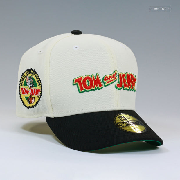 TOM AND JERRY™ OFFICIAL LICENSED PRODUCT OFF WHITE NEW ERA FITTED CAP