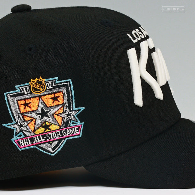 LOS ANGELES KINGS 2002 NHL ALL-STAR GAME RETRO SCRIPT NEW ERA FITTED CAP