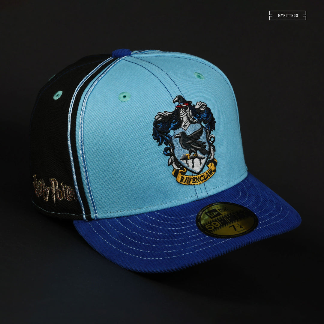 HARRY POTTER HOGWARTS HOUSE RAVENCLAW DIAGONAL BLOCK NEW ERA FITTED MYFITTEDS