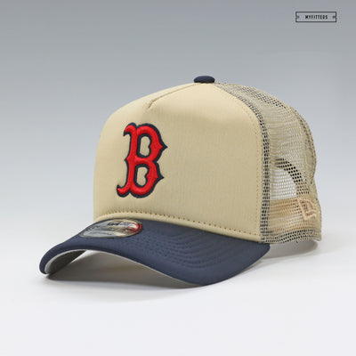 BOSTON RED SOX TRUCKER MESH 9FORTY A-FRAME FOAM BACKED NEW ERA SNAPBACK