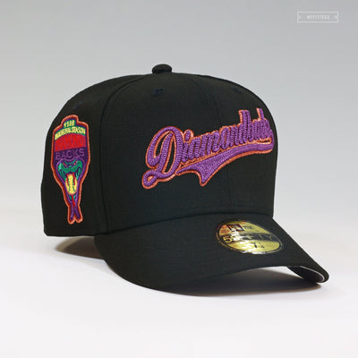 ARIZONA DIAMONDBACKS 1998 INAUGURAL SEASON CHAIN STITCHED WORDMARK NEW ERA FITTED CAP