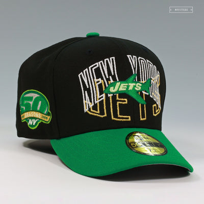 NEW YORK JETS TAKE FLIGHT 50TH ANNIVERSARY ROUND ABOUT NEW ERA FITTED CAP