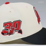 NEW JERSEY DEVILS 30TH ANNIVERSARY 1982-2012 GLOW IN THE DARK OFF WHITE NEW ERA FITTED CAP