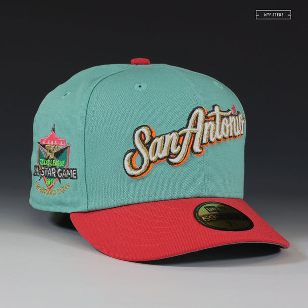 SAN ANTONIO MISSIONS THE WOLFF 75TH TEXAS LEAGUE ASG 1996 SPURS NEW ERA FITTED CAP