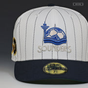 SEATTLE SOUNDERS 1983 JERSEY INSPIRED STILL KICKIN' It PINSTRIPES NEW ERA FITTED CAP