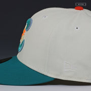 BOWIE BAYSOX X CHESAPEAKE BAYSOX COLORS OF THE BAY OFF WHITE NEW ERA FITTED CAP