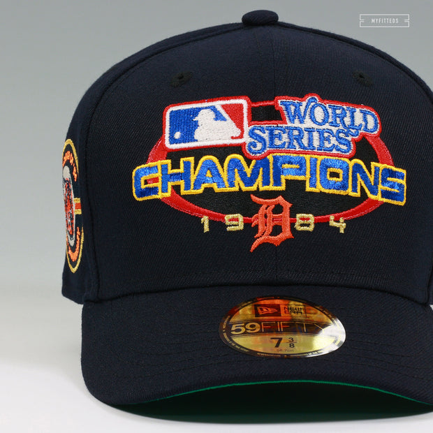 DETROIT TIGERS 1984 WORLD SERIES CHAMPIONS MIDNIGHT NAVY NEW ERA FITTED CAP