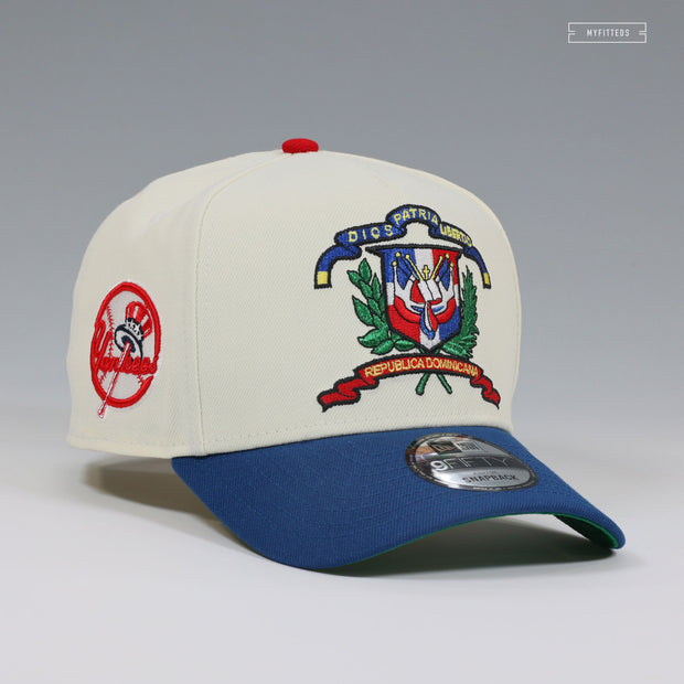 NEW YORK YANKEES X ESCUDO DE LA REPÚBLICA DOMINICANA JUAN SOTO NEW ERA 9FIFTY A-FRAME SNAPBACK