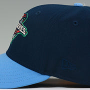 ANAHEIM ANGELS 2002 MLB WORLD SERIES FRONT NIGHTSHADE ULTRA BLUE NEW ERA FITTED CAP