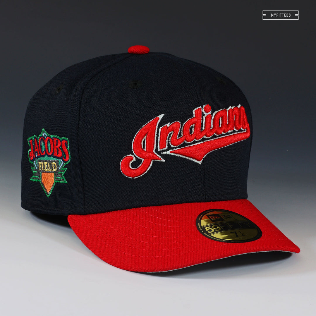 Vintage New Era Cleveland Indians outlet Snapback Hat Baseball Patch Logo Size M-L USA