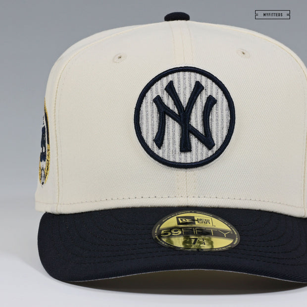 NEW YORK YANKEES AARON JUDGE CAPTAIN PINSTRIPES OFF WHITE NEW ERA FITTED CAP