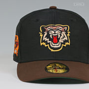 HAMILTON TIGERS 150TH ANNIVERSARY BLACK AND MAHOGANY NEW ERA FITTED CAP