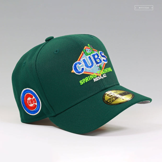 CHICAGO CUBS SPRING TRAINING MESA, AZ FIELD GREEN NEW ERA FITTED CAP