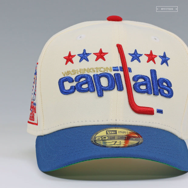 WASHINGTON CAPITALS 1982 34TH NHL ALL STAR GAME OFF WHITE NEW ERA FITTED CAP