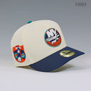 NEW YORK ISLANDERS PRIMARY NY LIGHTHOUSE SIDE PATCH OFF WHITE NEW ERA FITTED CAP