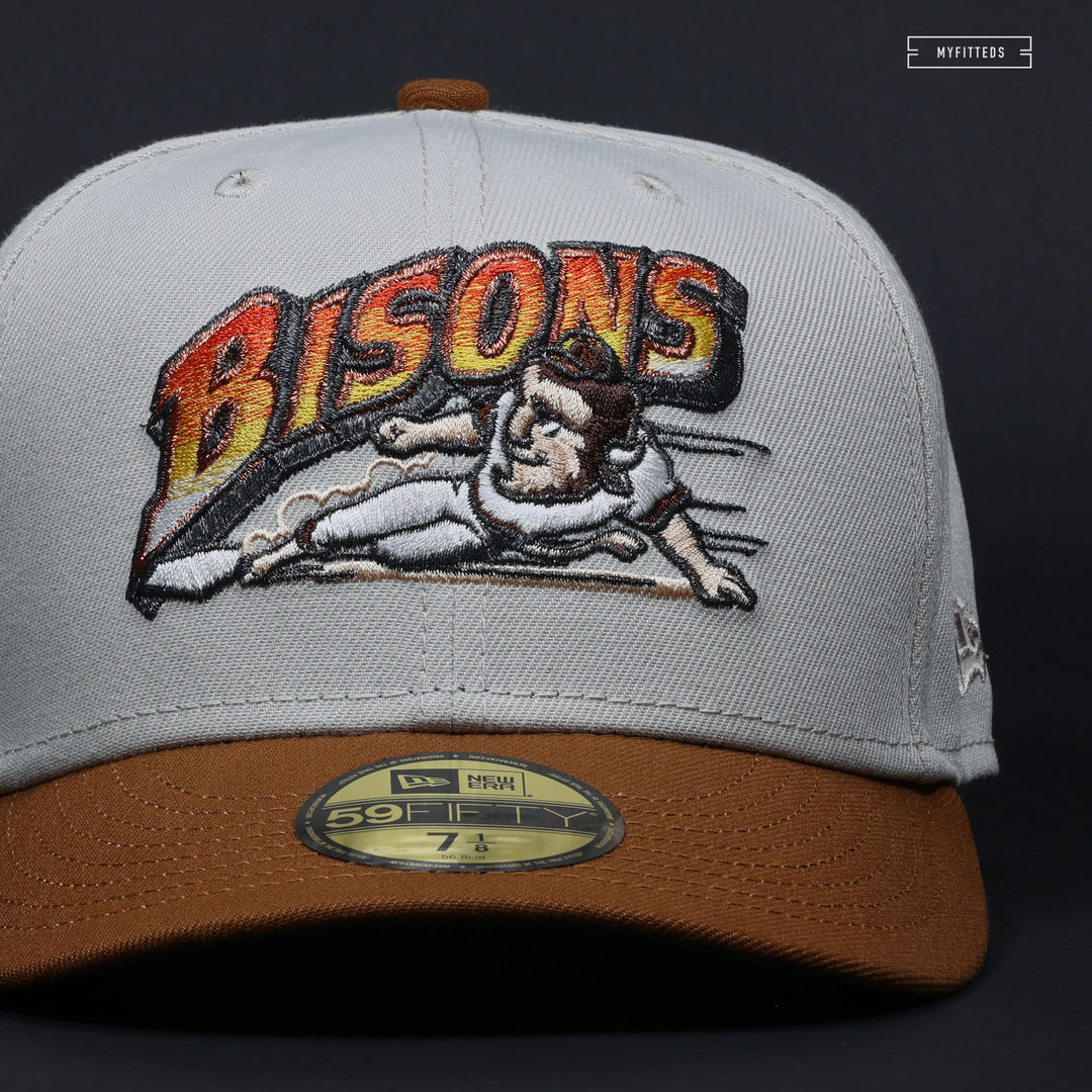 NWT MYFITTEDS EXCLUSIVE New Era 5950 Buffalo Bisons BISON IN THE high quality WILD Hat 7-3/4