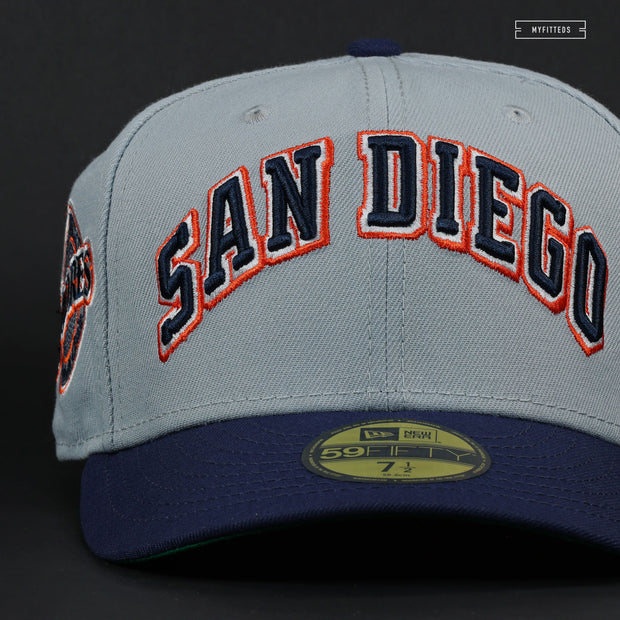 Mitchell & Ness San Diego Padres Away Snapback Hat Grey