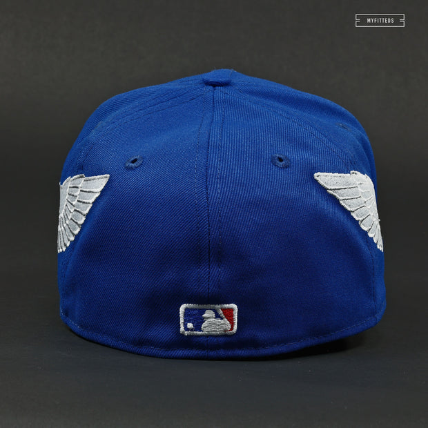 ATLANTA BRAVES WING CAP BLUE SAPPHIRE NEW ERA FITTED CAP