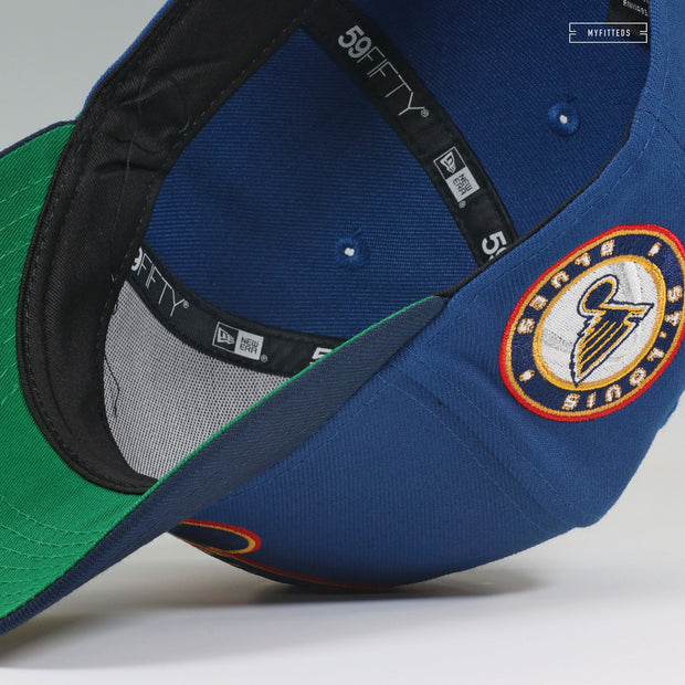 ST. LOUIS BLUES VINTAGE ALTERNATE THROWBACK JERSEY INSPIRED NEW ERA FITTED CAP