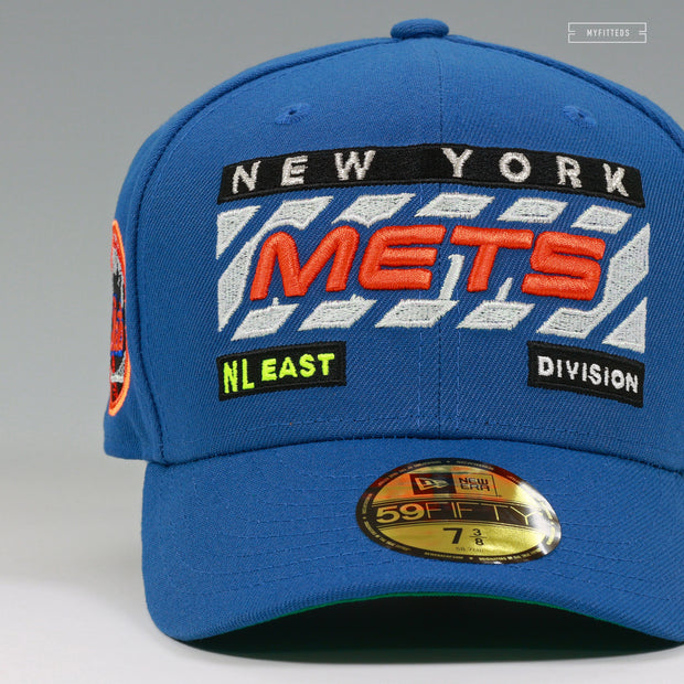 NEW YORK METS NL EAST DIVISION CAUTIONARY TALE VINTAGE LOOK NEW ERA FITTED CAP