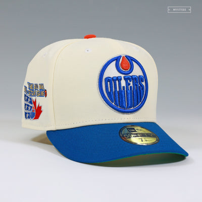 EDMONTON OILERS 1989 40TH NHL ALL-STAR GAME OFF WHITE NEW ERA FITTED CAP