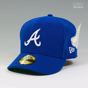 ATLANTA BRAVES CAPTAIN AMERICA INSPIRED ELITE SERIES WINGCAP NEW ERA FITTED CAP