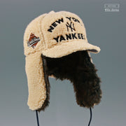 NEW YORK YANKEES 1996 WORLD SERIES SHERPA TRAPPER DOG EAR ELITE SERIES NEW ERA FITTED CAP