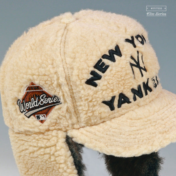 NEW YORK YANKEES 1996 WORLD SERIES SHERPA TRAPPER DOG EAR ELITE SERIES NEW ERA FITTED CAP