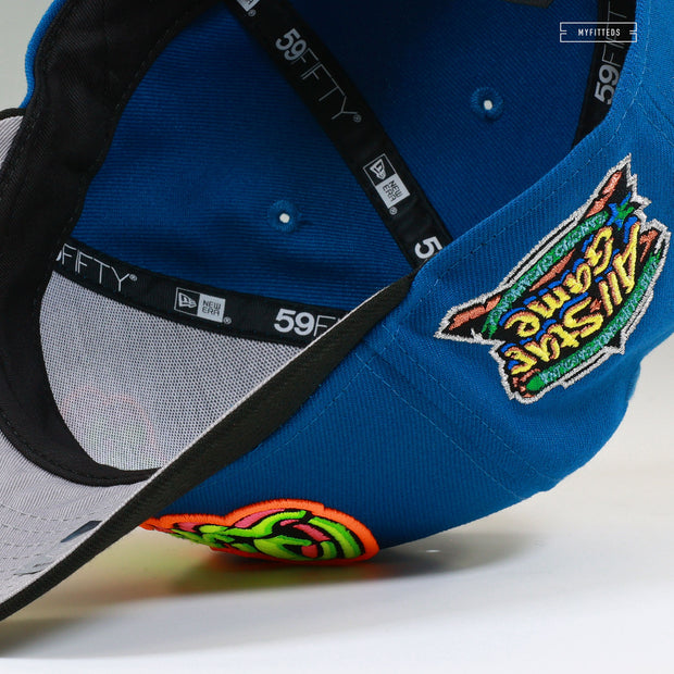 RANCHO CUCAMONGA QUAKES 2018 ALL-STAR GAME NEON EMBROIDERY NEW ERA FITTED CAP