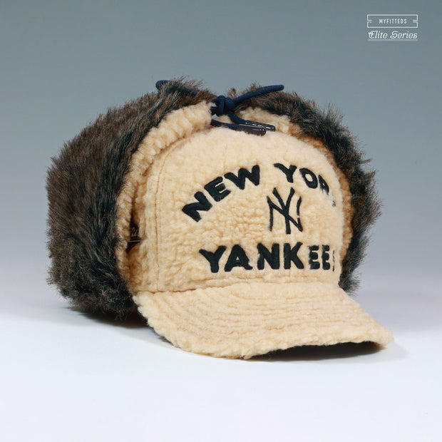 NEW YORK YANKEES 1996 WORLD SERIES SHERPA TRAPPER DOG EAR ELITE SERIES NEW ERA FITTED CAP