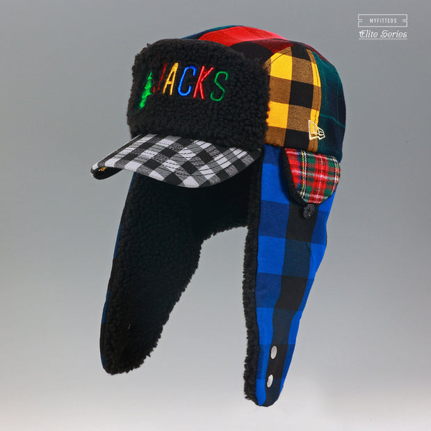 MISSOULA TIMBERJACKS "JACKS" WHAT THE PLAID ELITE SERIES NEW ERA TRAPPER FITTED CAP