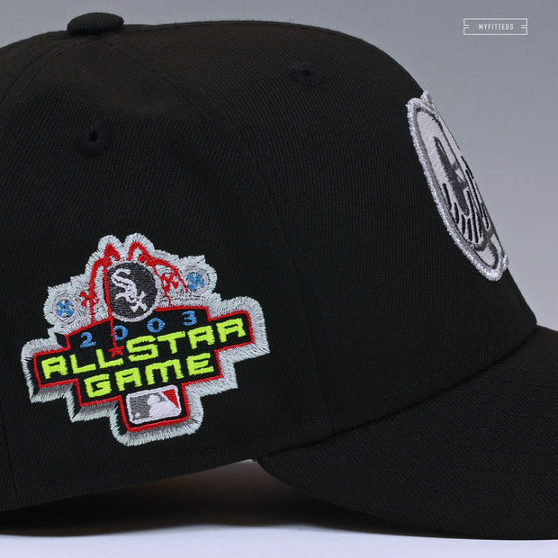 CHICAGO WHITE SOX 2003 MLB ALL-STAR GAME "CHI" GLOW IN THE DARK NEW ERA FITTED CAP