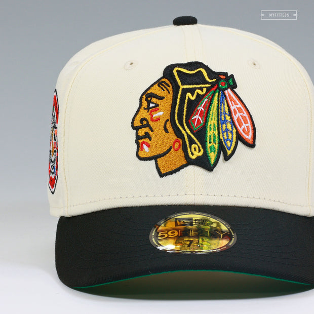 CHICAGO BLACKHAWKS 1991 NHL ALL-STAR GAME OFF WHITE NEW ERA FITTED CAP