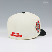 CHICAGO BLACKHAWKS 1991 NHL ALL-STAR GAME OFF WHITE NEW ERA FITTED CAP