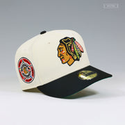 CHICAGO BLACKHAWKS 1991 NHL ALL-STAR GAME OFF WHITE NEW ERA FITTED CAP