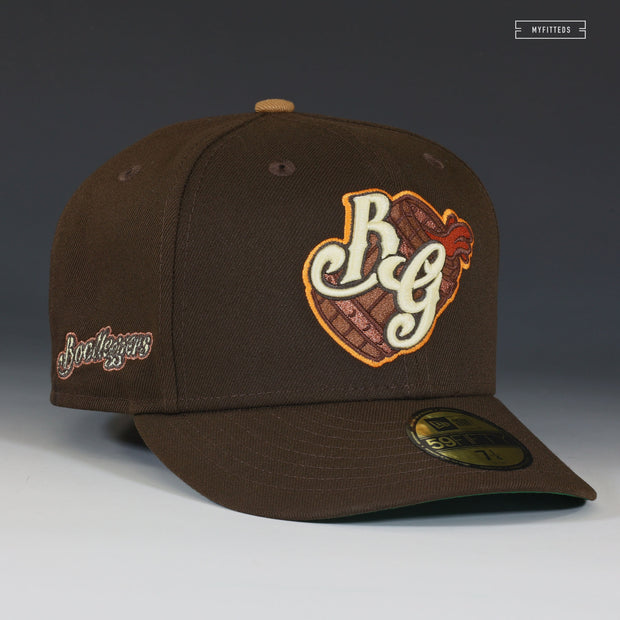 BOWLING GREEN HOT RODS X BOOTLEGGERS A&W ROOT BEER INSPIRED THEME NIGHT NEW ERA FITTED CAP