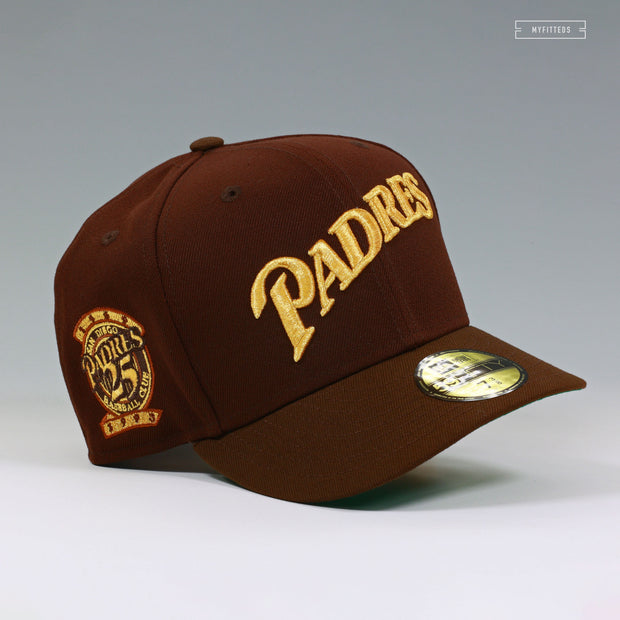 SAN DIEGO PADRES 25TH ANNIVERSARY MILK CHOCOLATE GOLDEN TICKET NEW ERA FITTED CAP