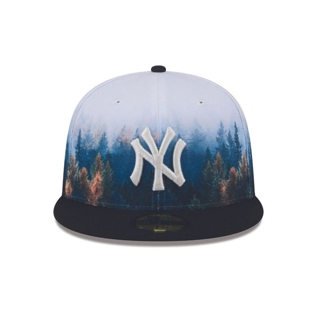 NEW YORK YANKEES PHOTO REAL AUTUMN FOLIAGE IN NEW YORK NEW ERA FITTED CAP