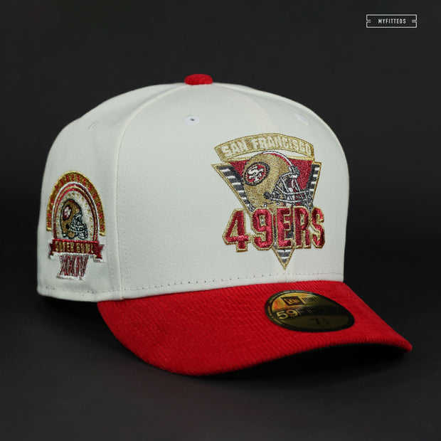 New Era Caps San Francisco 49ers Super Bowl XXIV 59FIFTY Fitted Hat Red