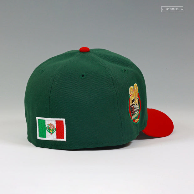 SAN DIEGO PADRES PETCO PARK 20TH ANNIVERSARY SLAM DIEGO MEXICO FLAG NEW ERA FITTED CAP